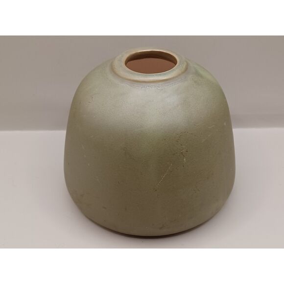 Hand Thrown Earth Green with Brick Red Highlights Jug Shape Vessel Vase - Picture 7 of 11